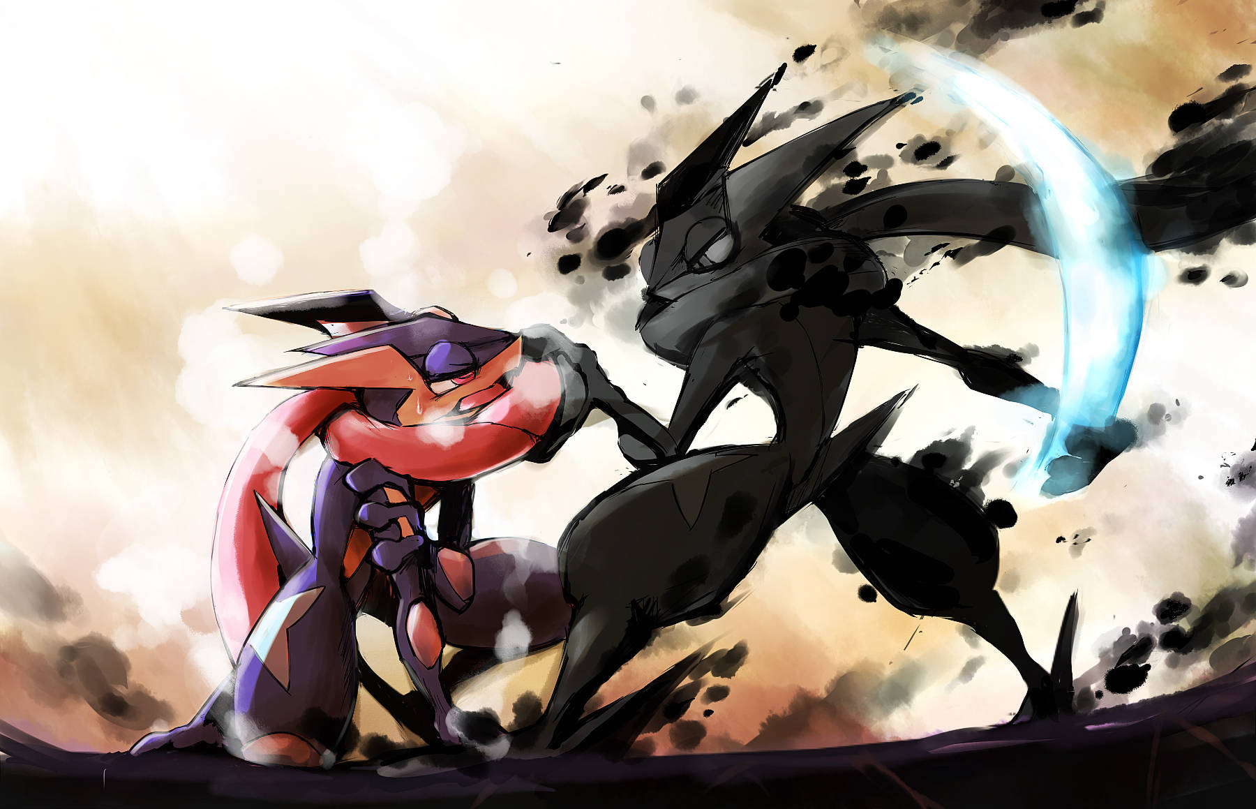 Good And Evil Greninja Wallpaper