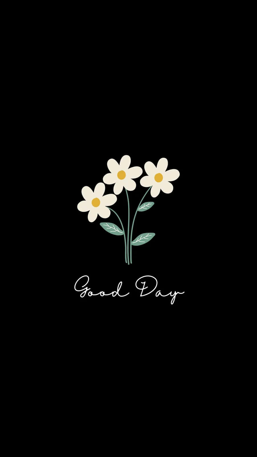 Good Day Floral Greeting Wallpaper