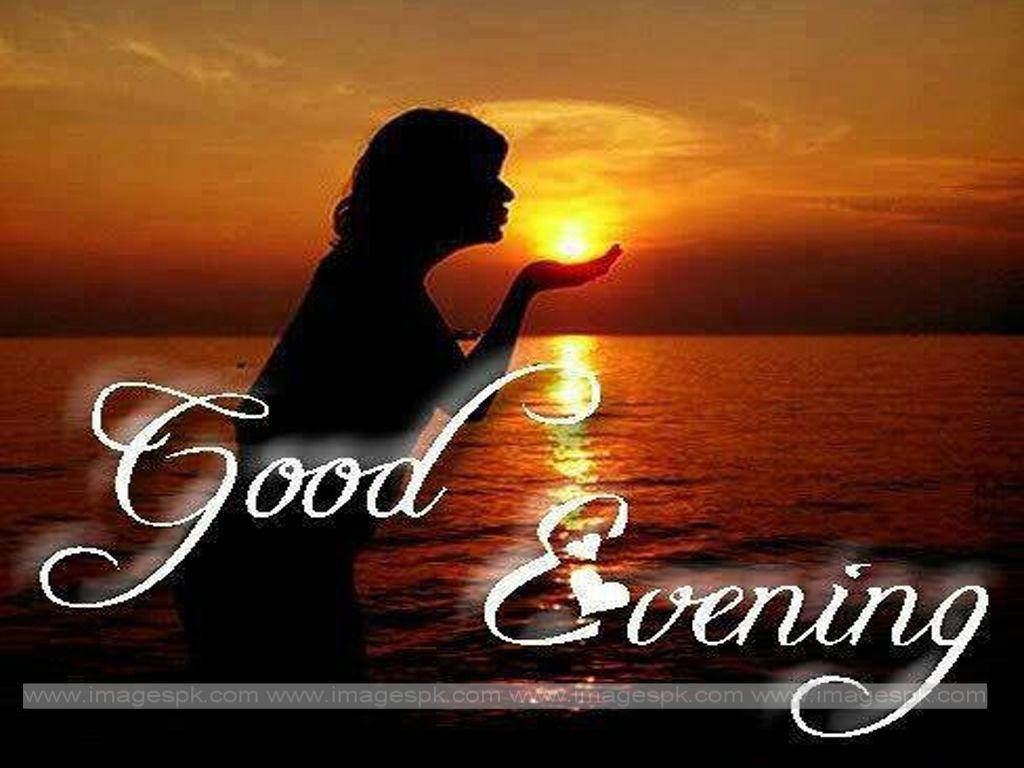 Good Evening Woman Silhouette Wallpaper