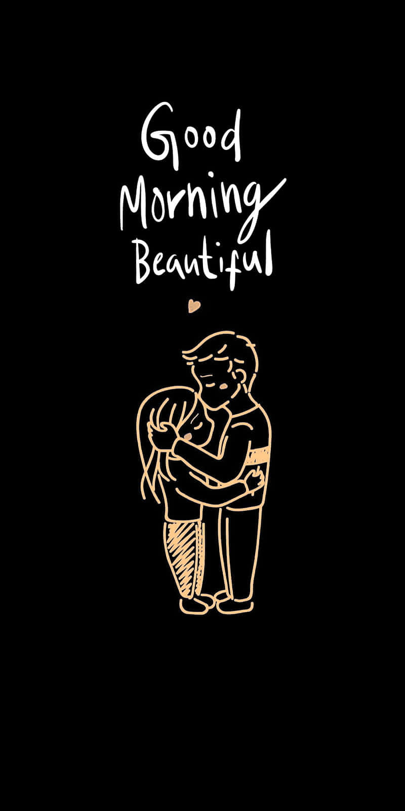 Good Morning Beautiful Love Illustration Wallpaper