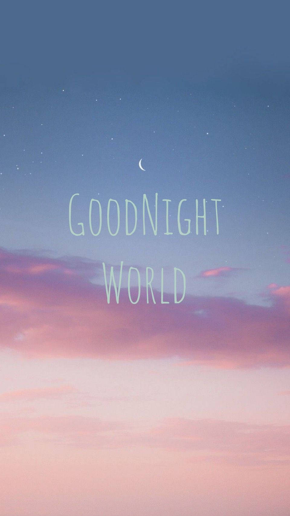 Good Night Pretty Sky Wallpaper