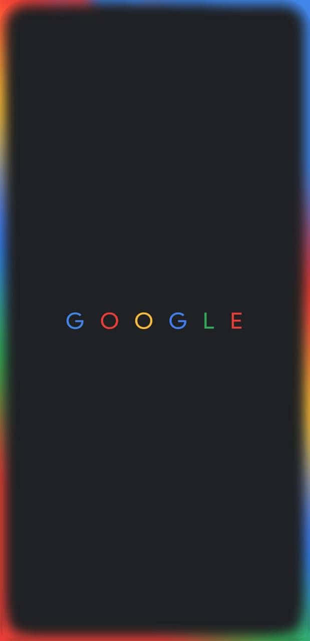 Google Logo On A Black Background Wallpaper