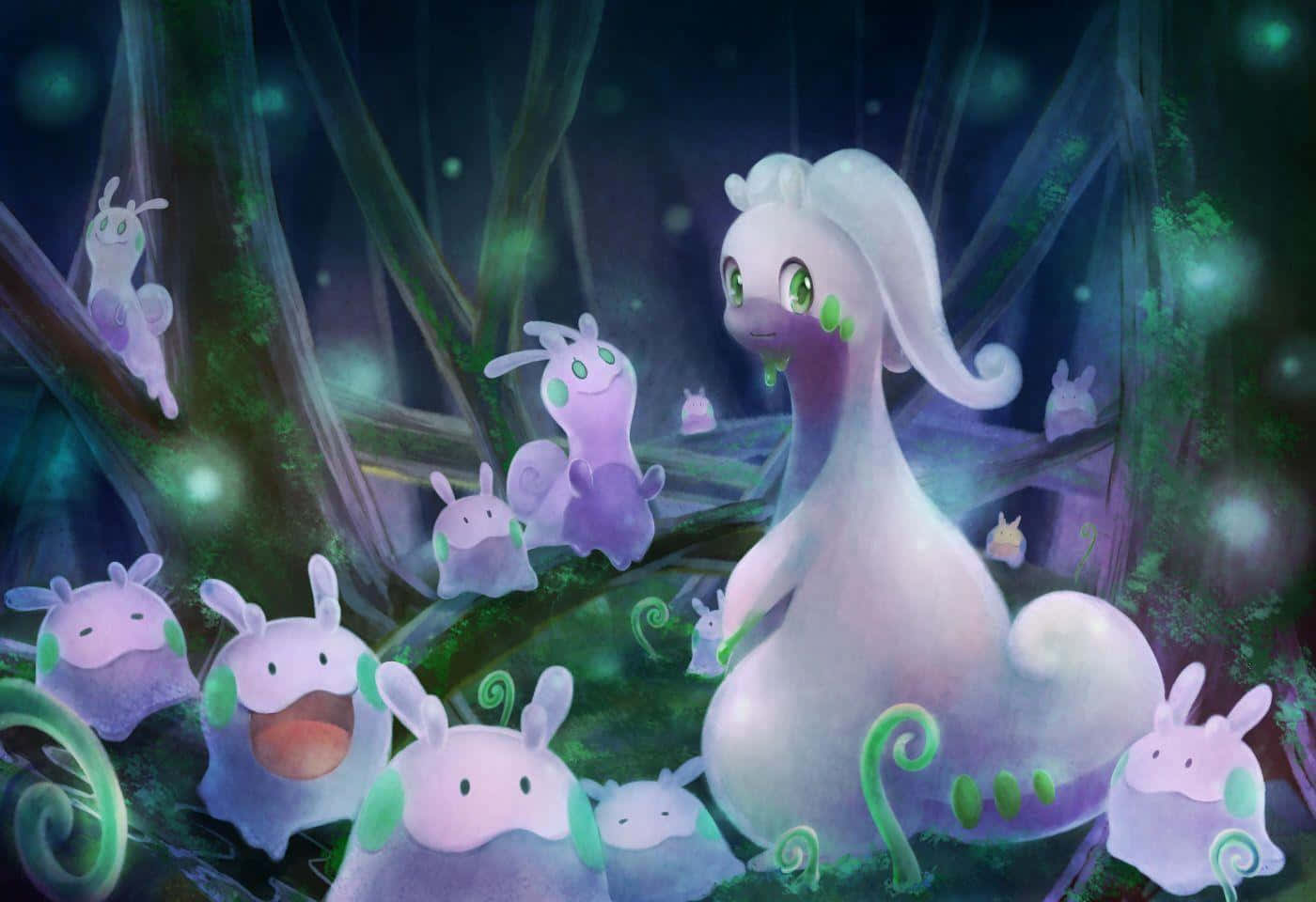 Goomy And Goodra Wallpaper