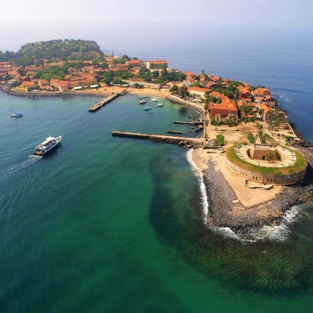 Goree Island Aerial View Wallpaper