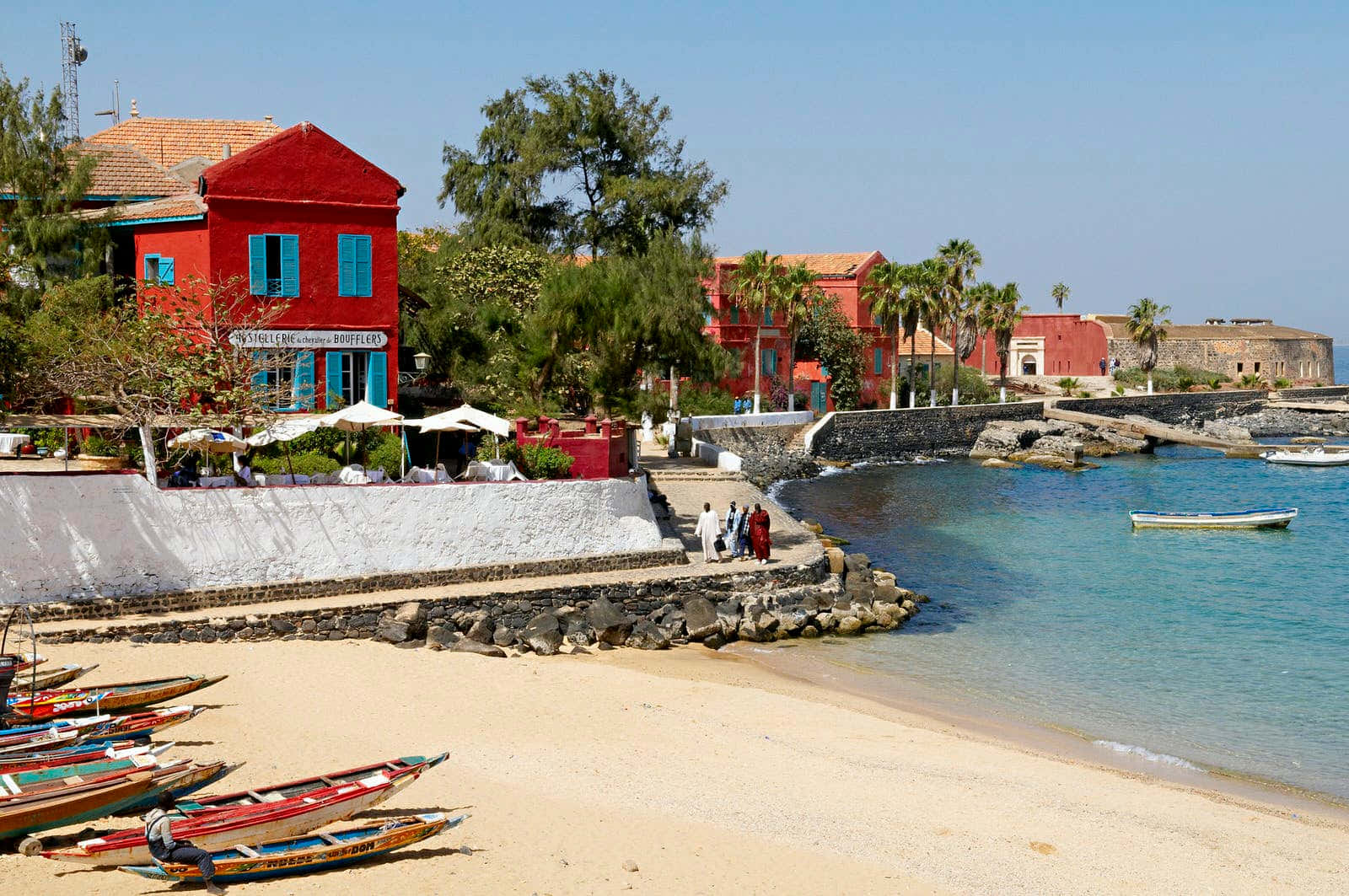 Goree Island Boat Port Wallpaper