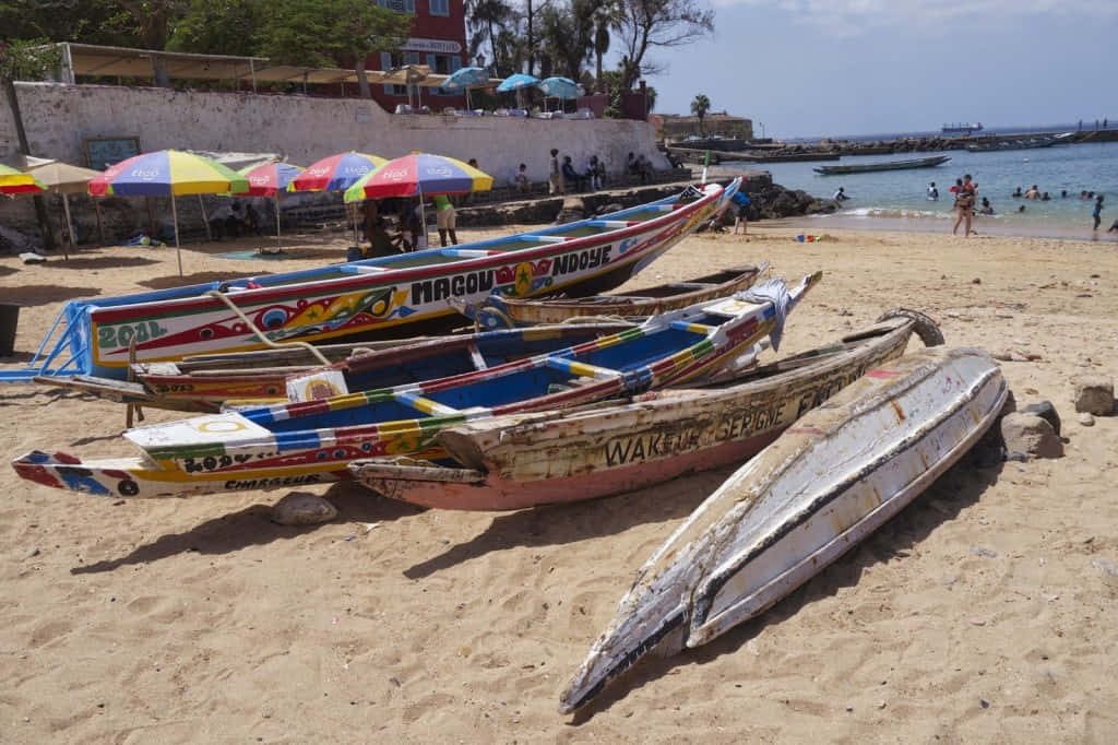 Goree Wooden Boats Wallpaper