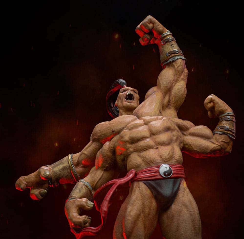 Goro - The Fierce Four-armed Shokan Warrior From Mortal Kombat. Wallpaper