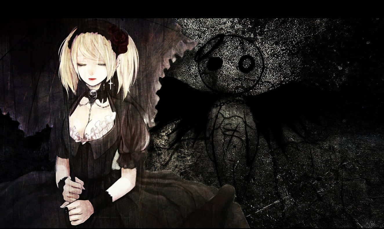 Goth Anime Lolita Girl Wallpaper