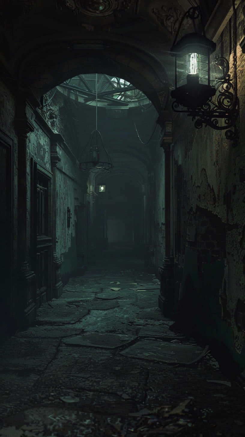 Gothic_ Alleyway_ Night_ Scene.jpg Wallpaper