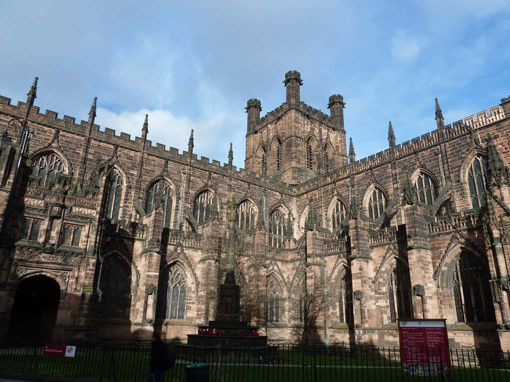 Gothic Chester Cathedral In The Daytime Wallpaper