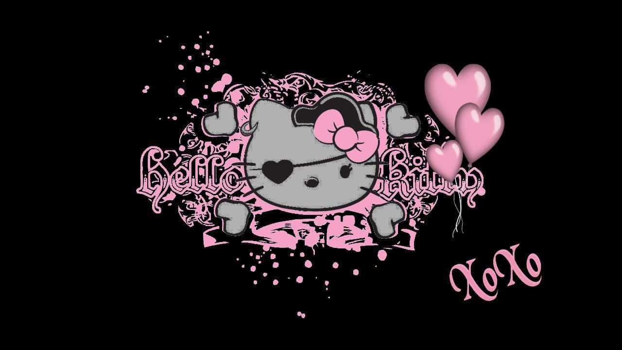 Gothic Hello Kitty Aesthetic Wallpaper Wallpaper