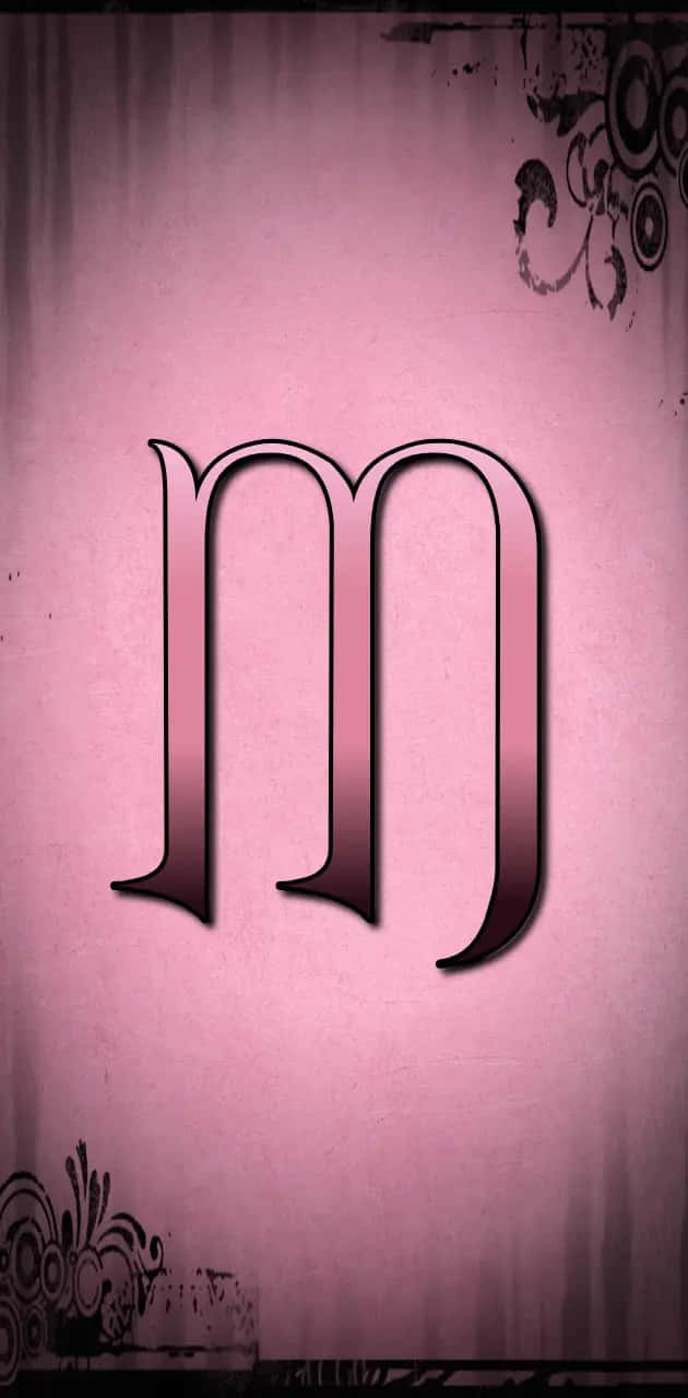 Gothic M Letter Aesthetic Wallpaper