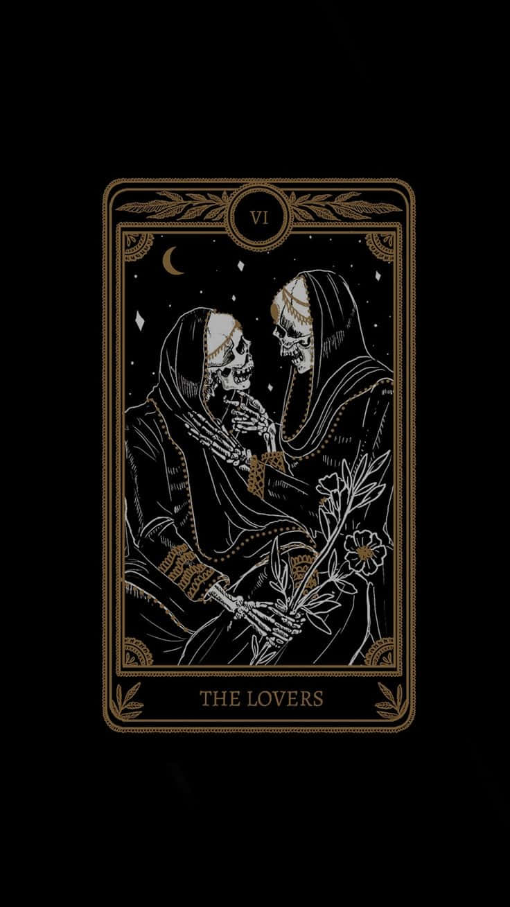 Gothic Tarot The Lovers Card Wallpaper