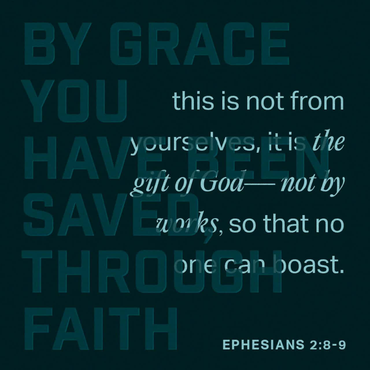 Grace Faith Salvation Bible Verse Ephesians289 Wallpaper