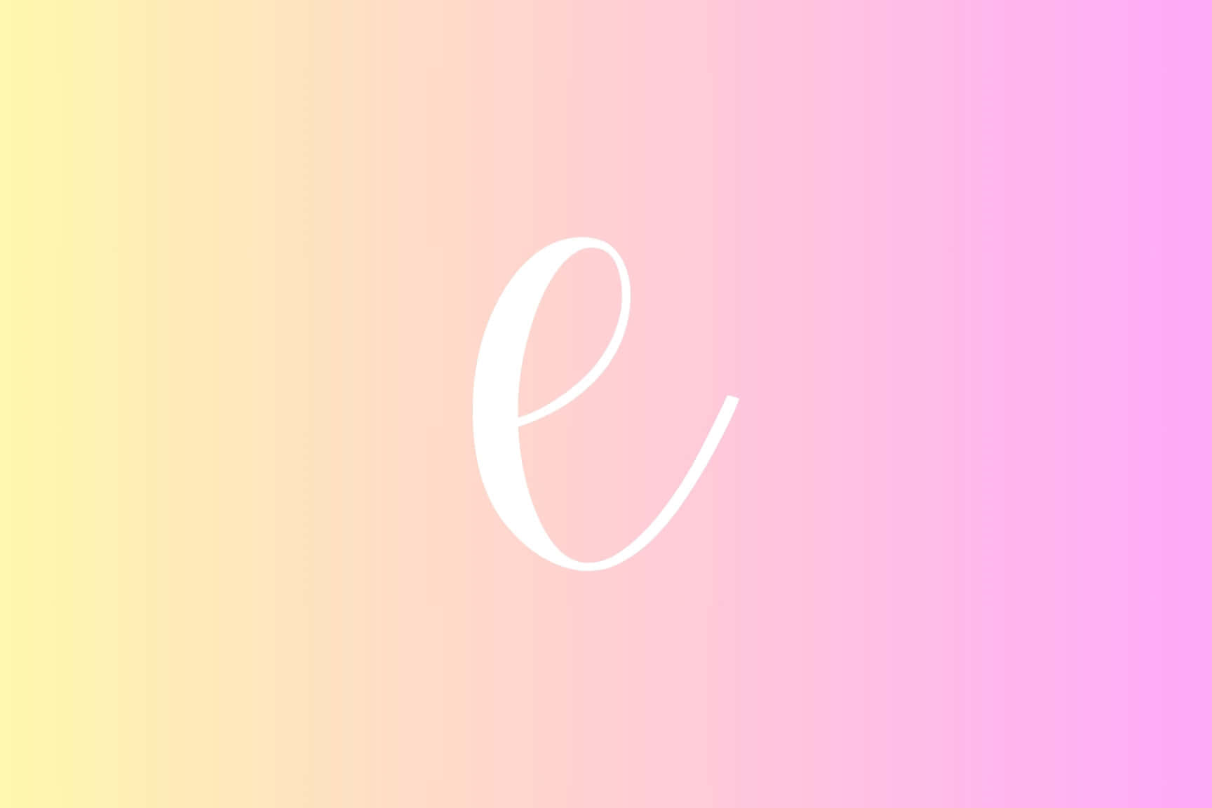 Gradient Backgroundwith Letter E Wallpaper