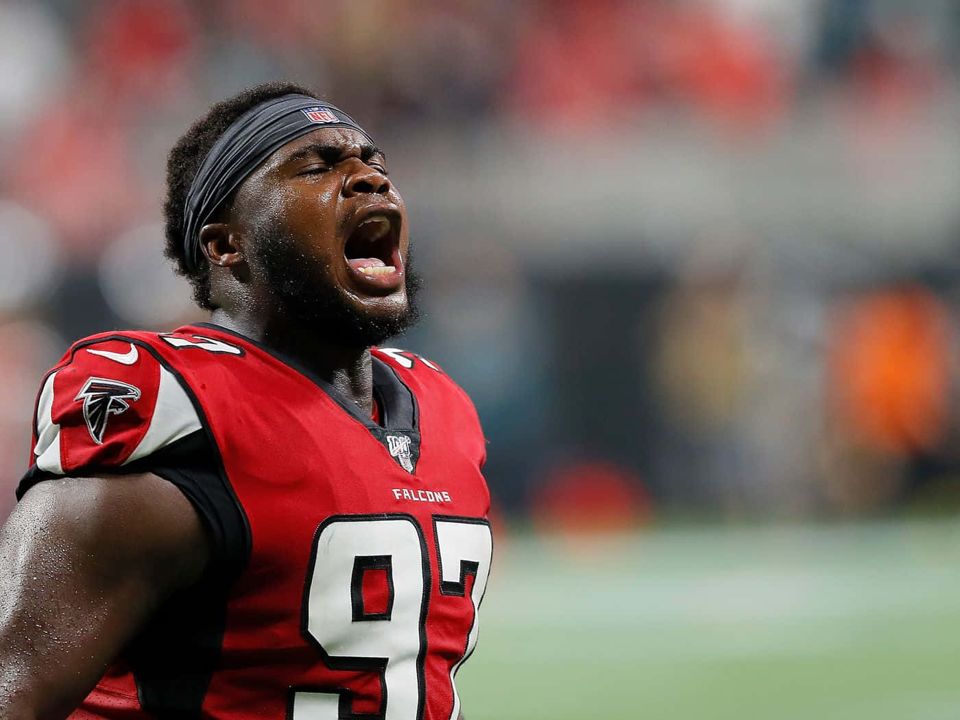 Grady Jarrett Atlanta Falcons Cheer Wallpaper