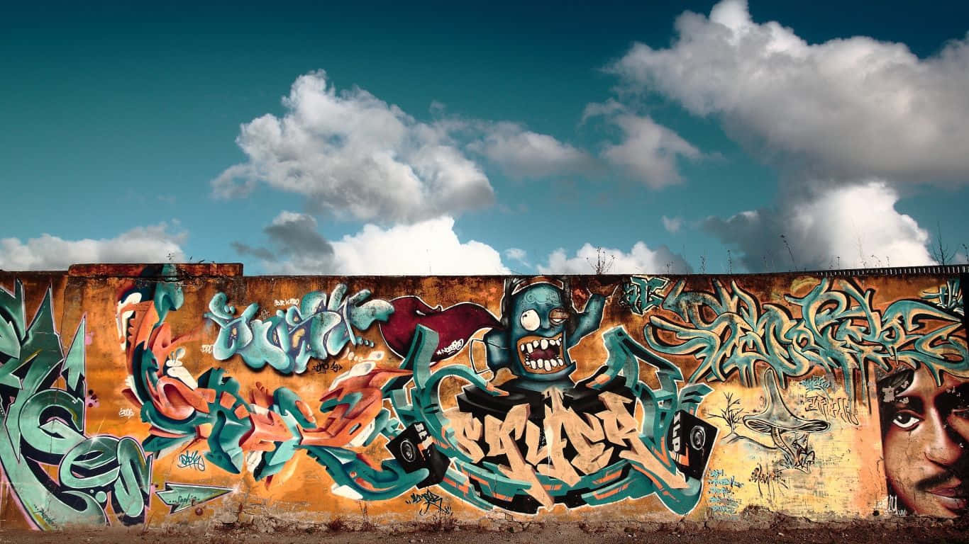 Graffiti Desktop 1366 X 768 Wallpaper