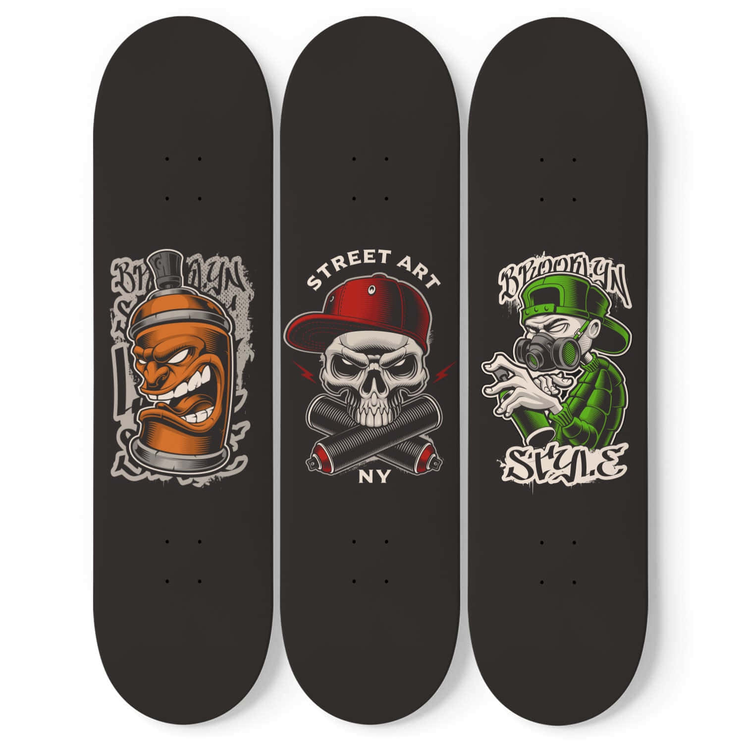 Graffiti Style Skateboard Decks Wallpaper