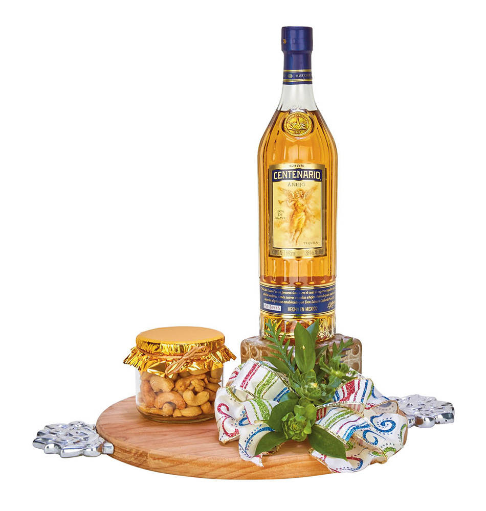 Gran Centenario Tequila With Glass Jar Of Nuts Wallpaper