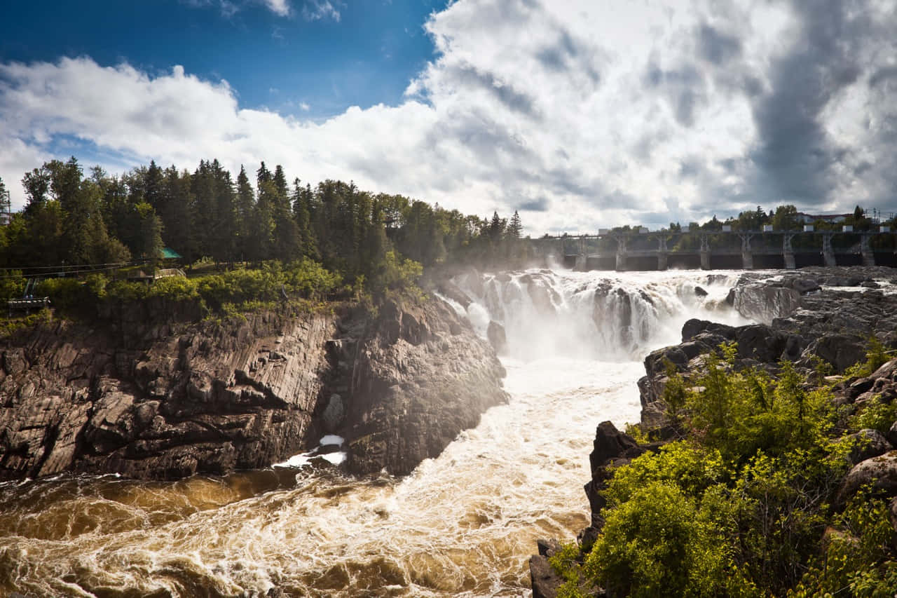 Grand Falls Gorge New Brunswick Wallpaper