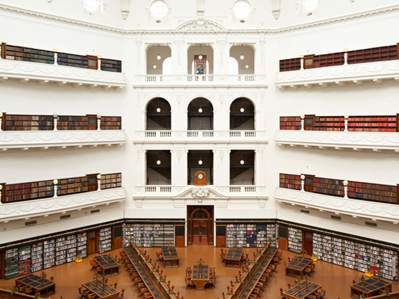 Grand Reading Room State Library Wallpaper