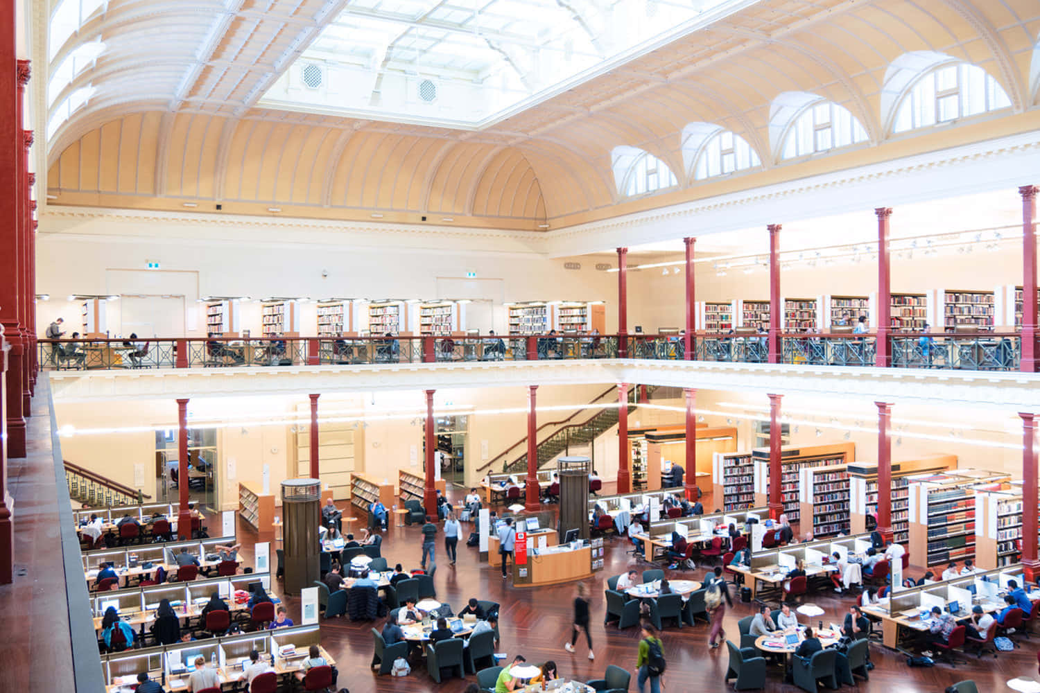 Grand Reading Room State Library Wallpaper