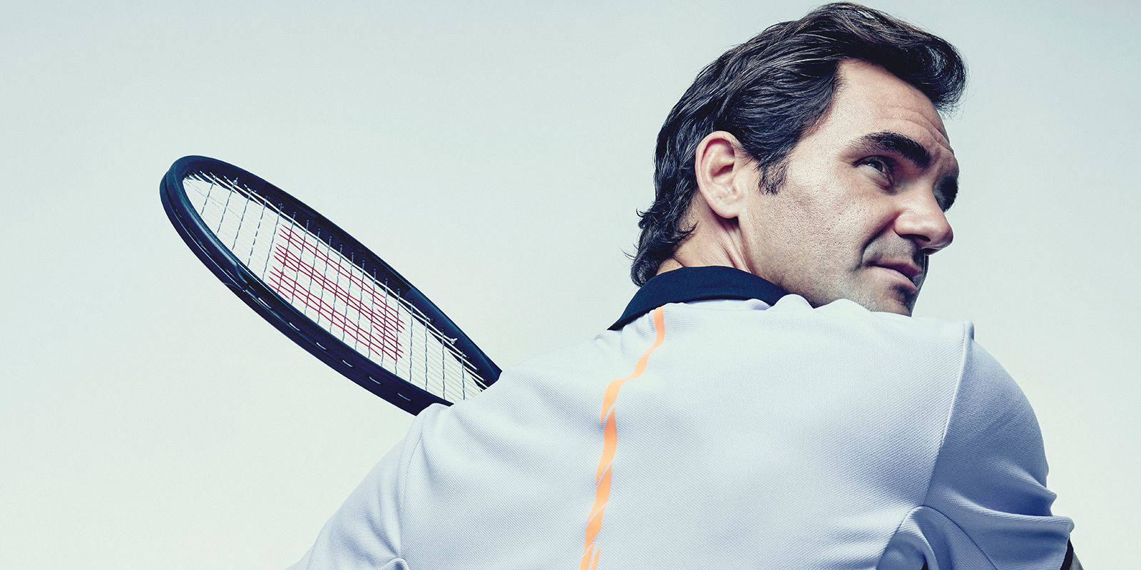 Grand Slam Vision – The Tennis Master Roger Federer In Action Wallpaper