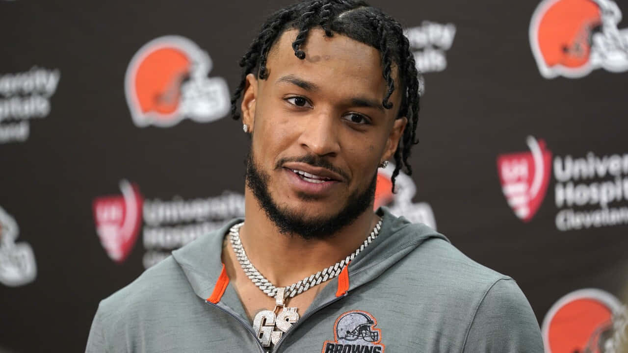 Grant Delpit Cleveland Browns Press Conference Wallpaper