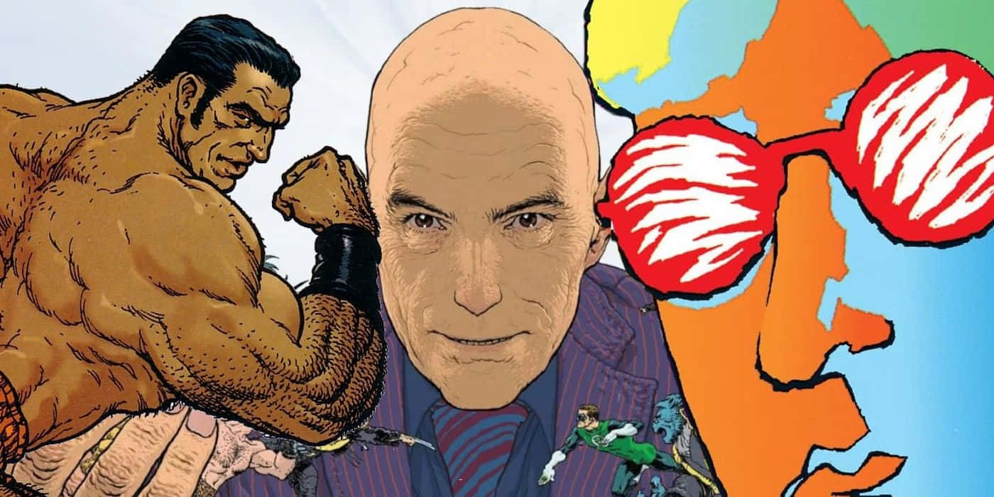 Grant Morrison Posing For A Photo Wallpaper