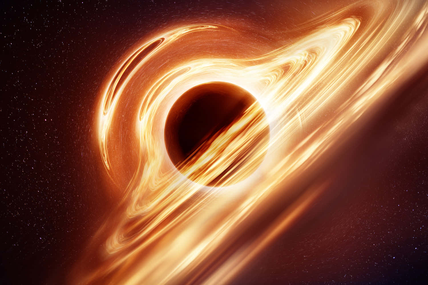 Gravitational Waves Rippling Through Space-time Wallpaper