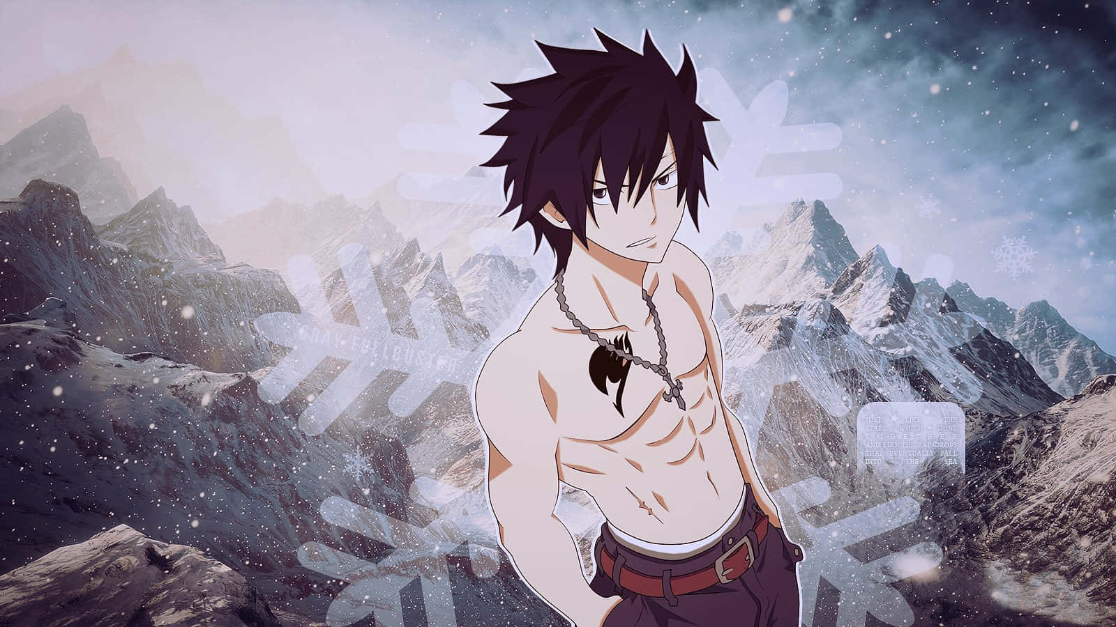 Gray Fullbuster Strikes A Confident Pose Wallpaper