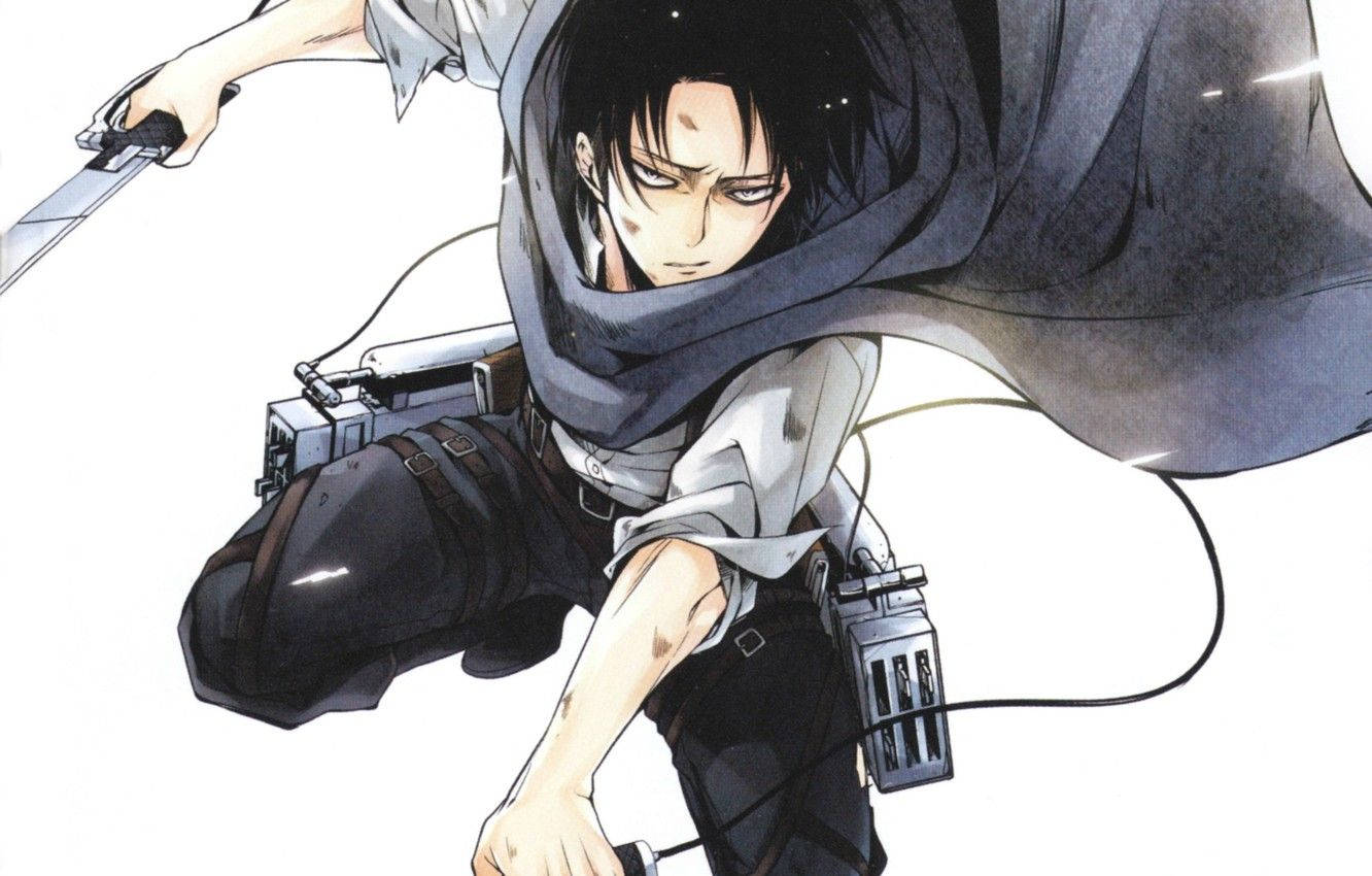 Gray Levi Ackerman, A Symbol Of Strength Wallpaper