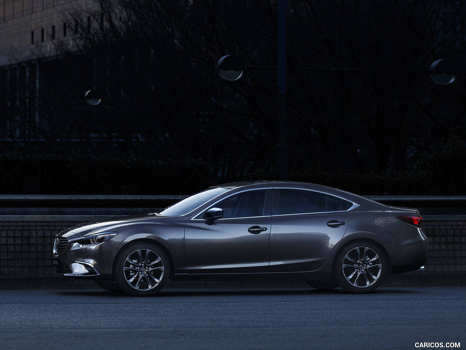 Gray Mazda 6 Side View Wallpaper