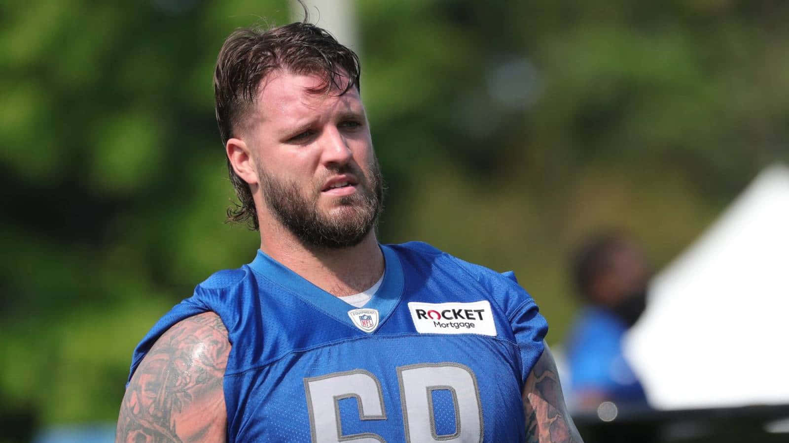 Great Football Athlete Taylor Decker Wallpaper