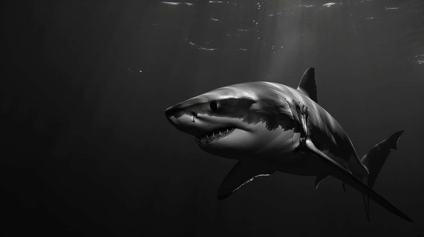 Great_ White_ Shark_ Majesty Wallpaper