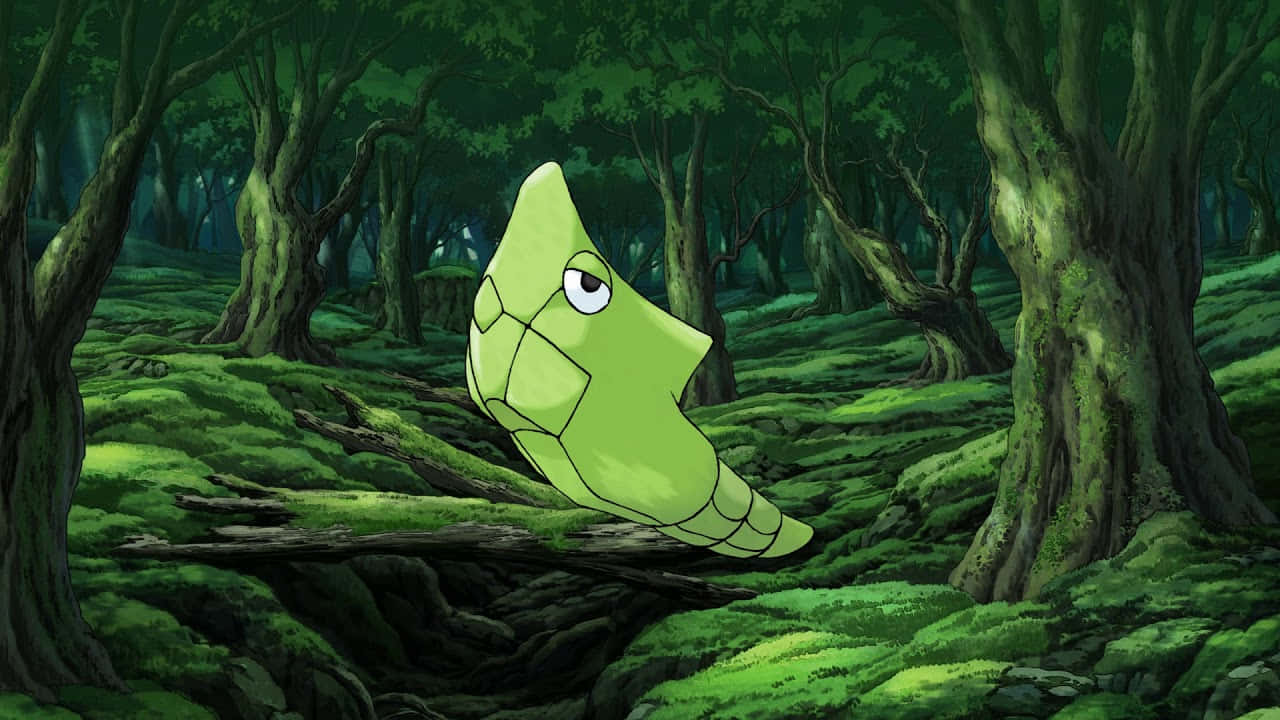 Green Aesthetic Desktop Metapod Wallpaper