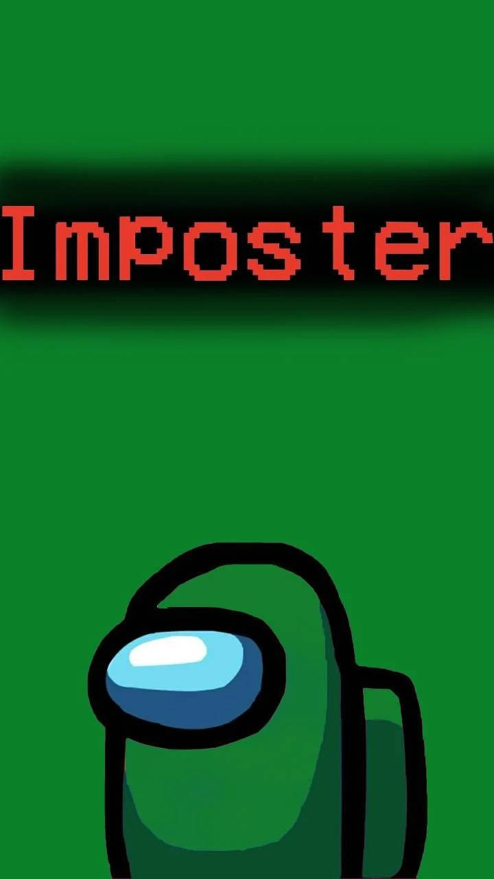 Green Among Us Impostor Wallpaper