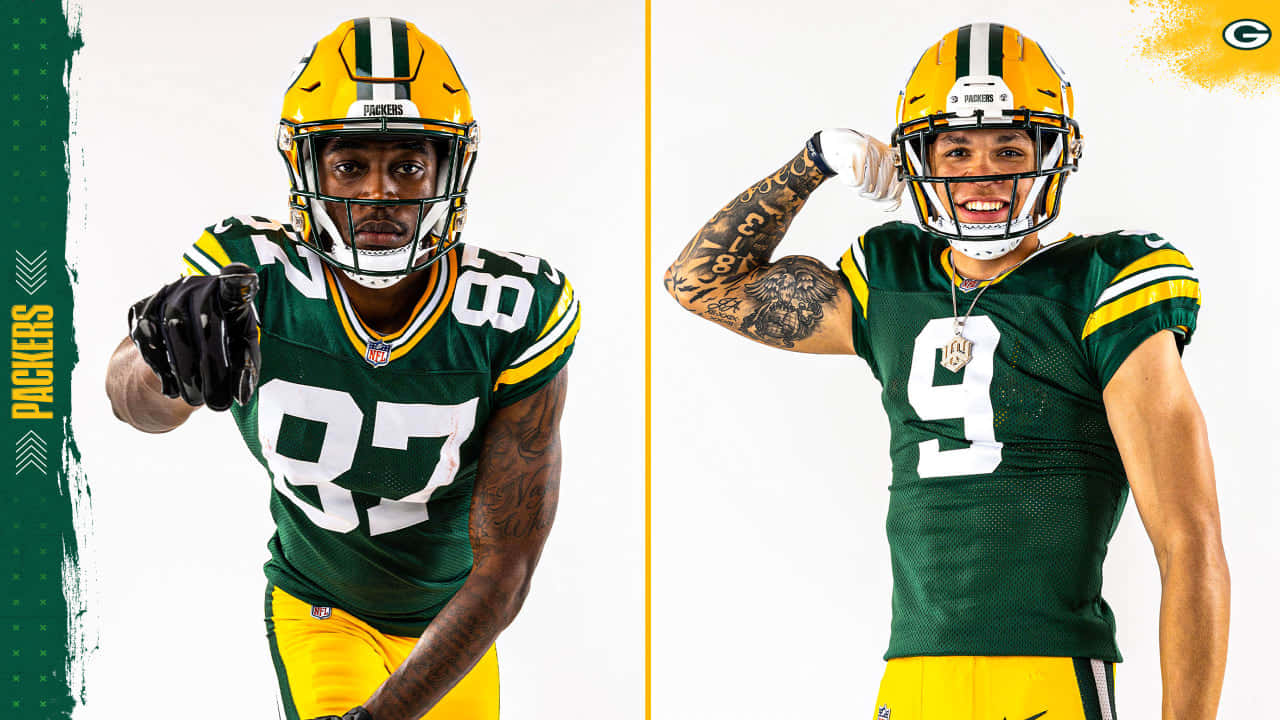 Green Bay Packers Players Posing Wallpaper