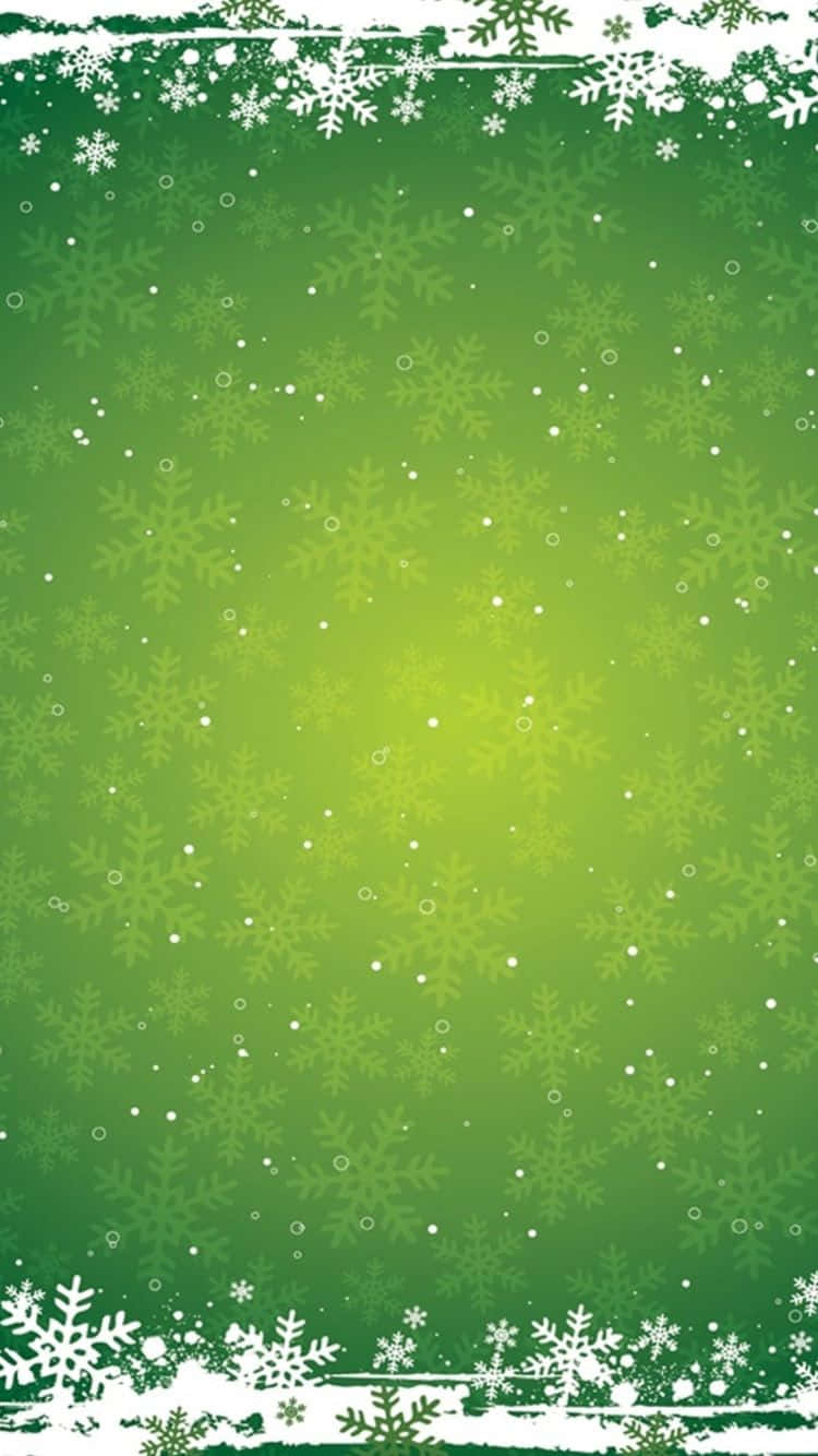 Green Christmas Aesthetic Holiday Iphone Wallpaper