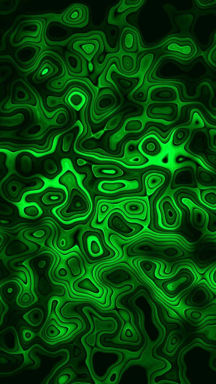 Green Cyber Y2 K Aesthetic Abstract Wallpaper