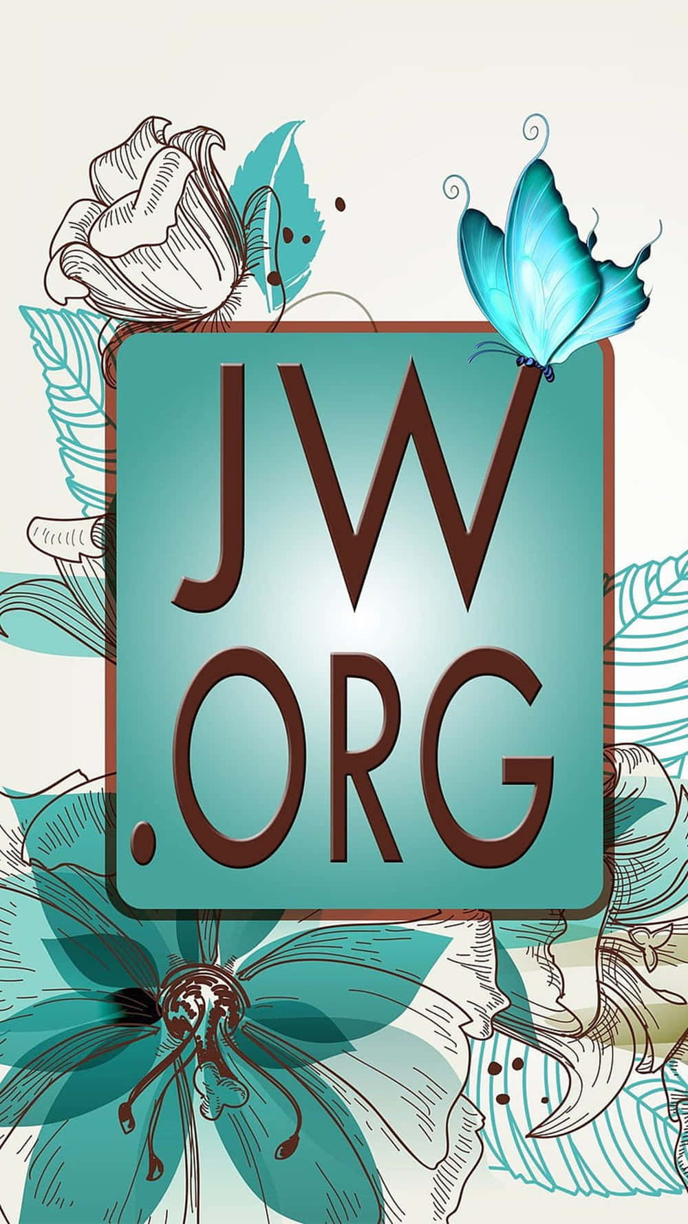 Green Floral Jworg Logo Wallpaper