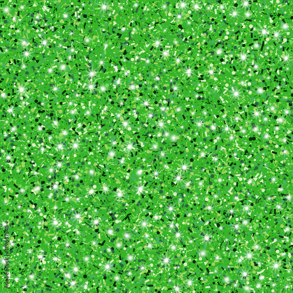 Green Glittery Background With Stars Wallpaper