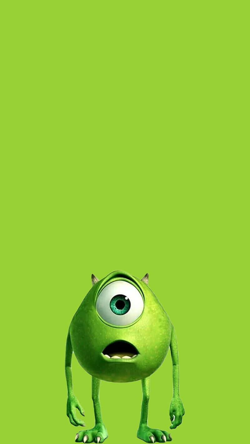 Green Monster Cartoon Character Wallpaper