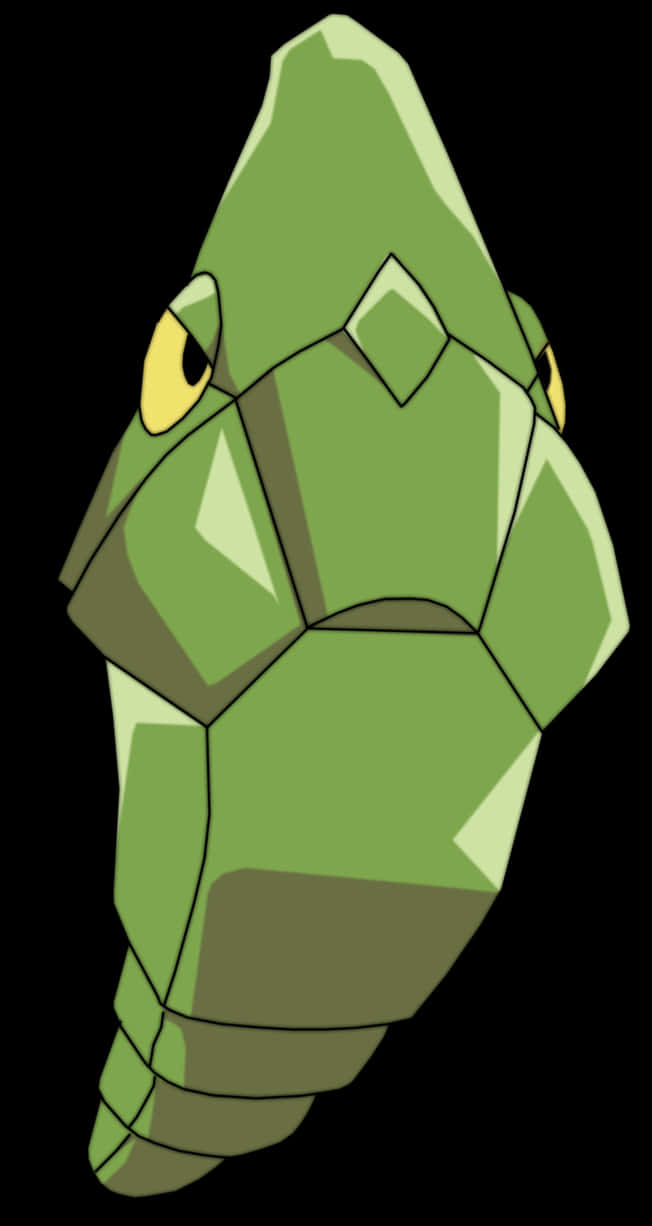 Green Pokemon Metapod Phone Wallpaper