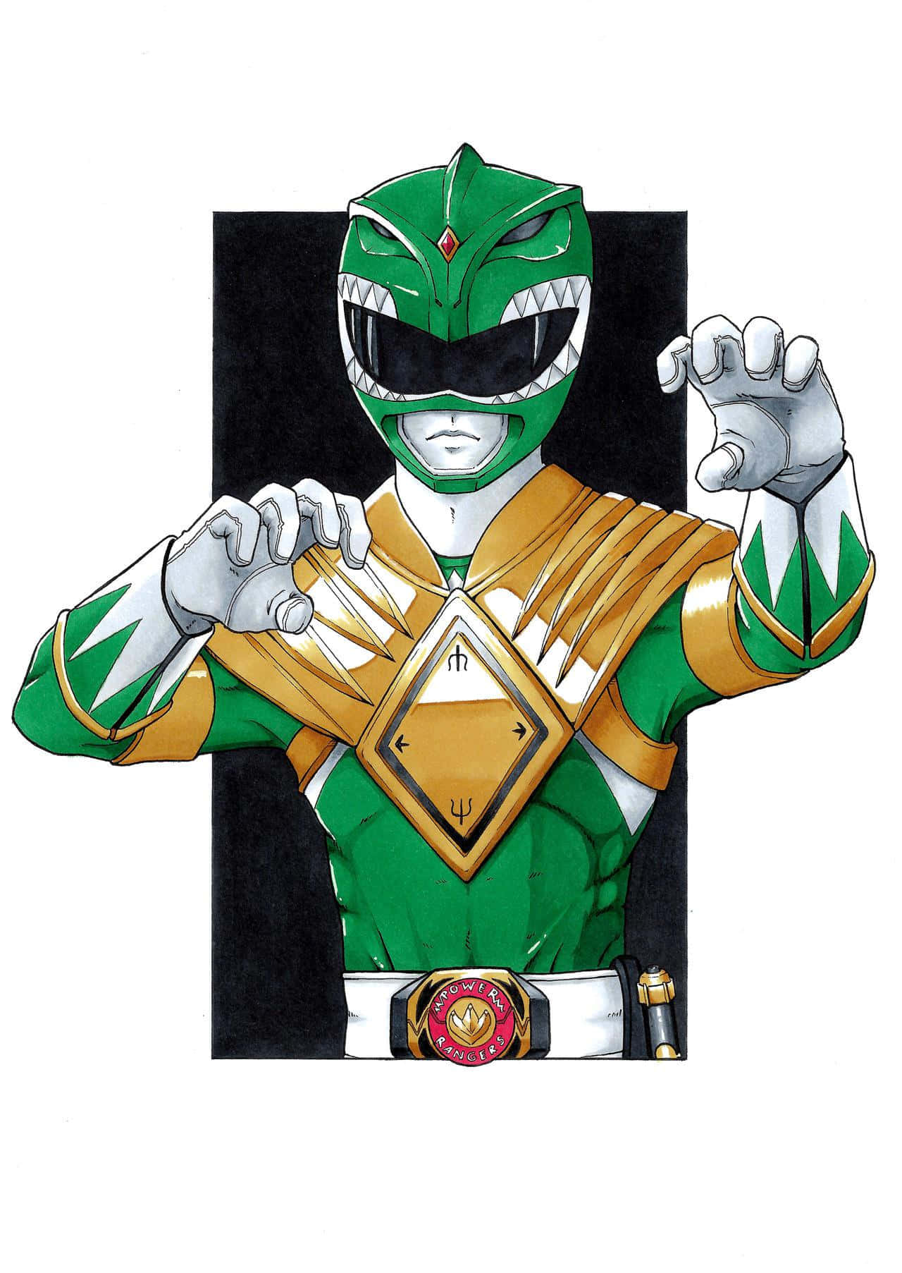 Green Ranger Power Pose Wallpaper