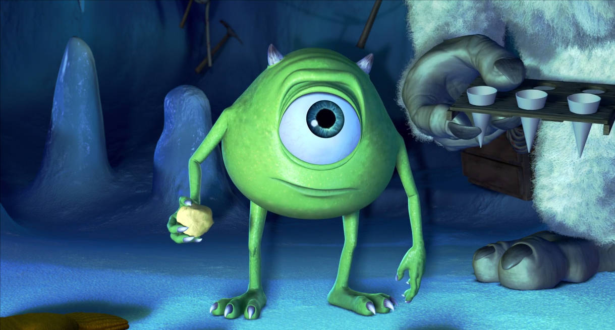 Green Scarer Mike Wazowski Wallpaper