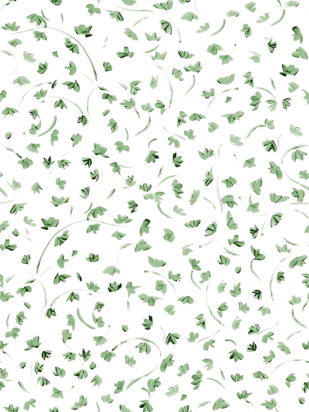 Green Vine Pattern Background Wallpaper