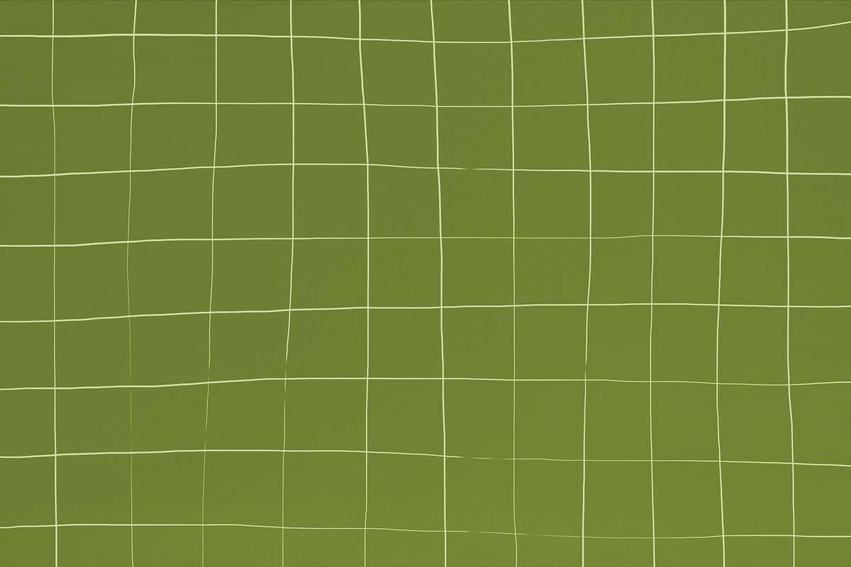 Green Wavy Grid Background Wallpaper