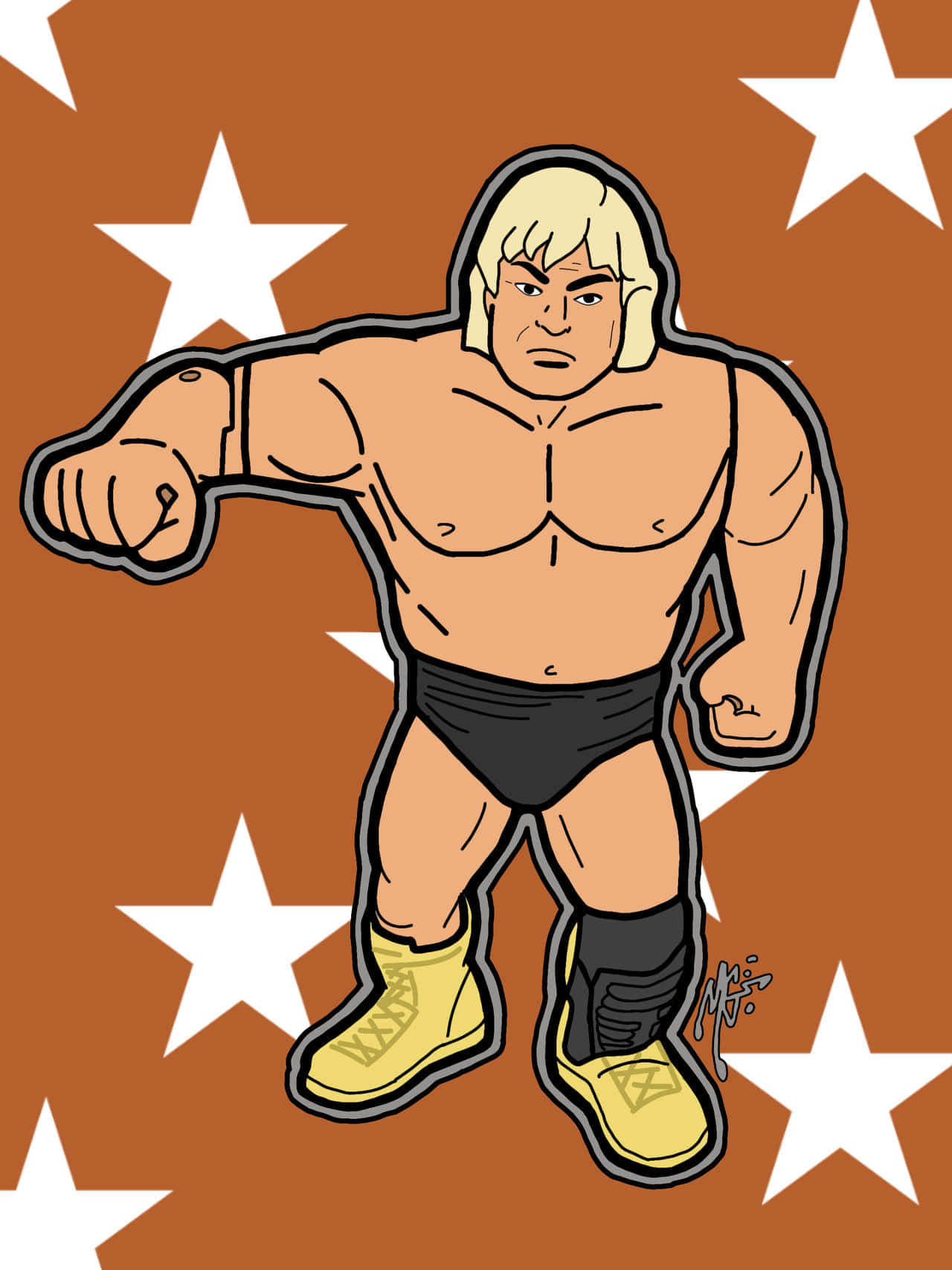 Greg Valentine And Star Wallpaper