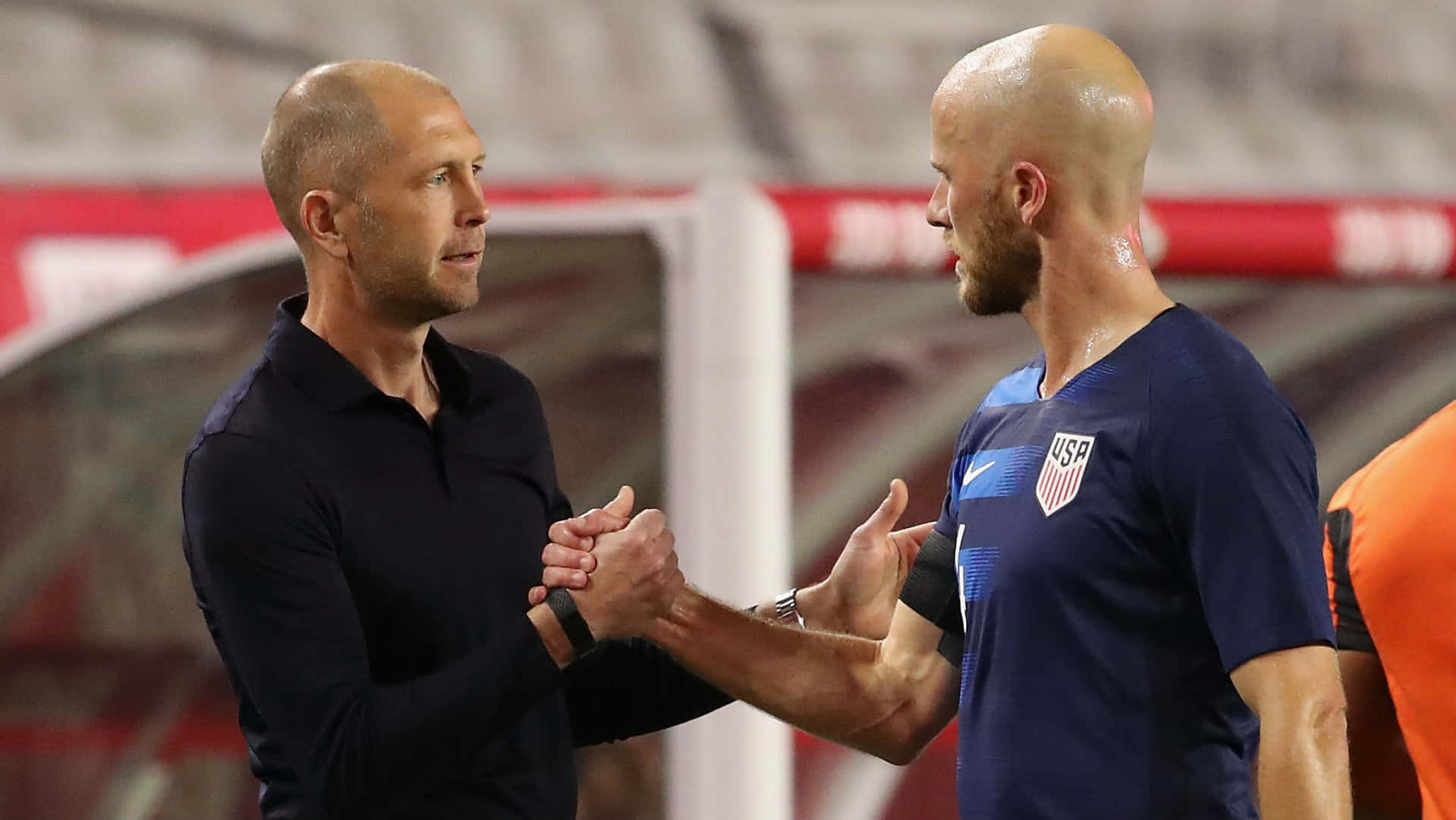 Gregg Berhalter With Michael Bradley Wallpaper